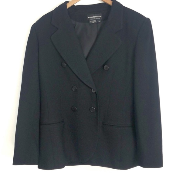Liz Claiborne Jackets & Blazers - Liz Claiborne black button up blouse size 10